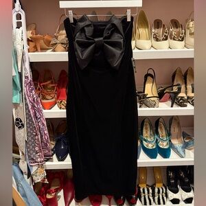Express Strapless Bow Dress- size xs